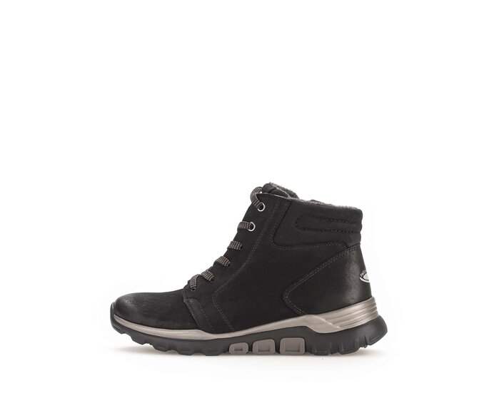 Lace-up ankle boot black #0