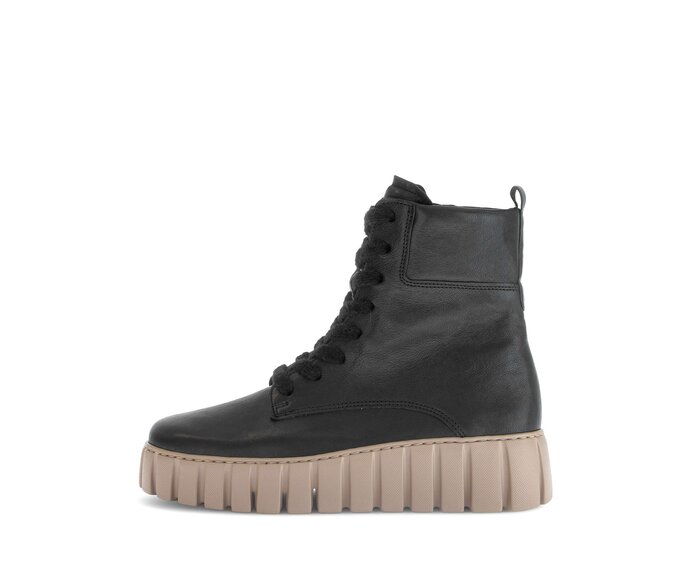 Platform ankle boot black #0