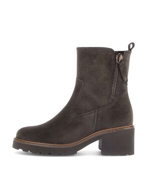 Platform ankle boot brown