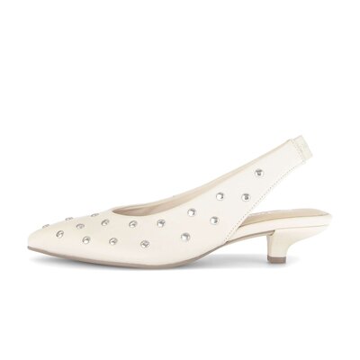 Sling pump beige