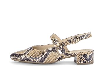 Sling pump beige