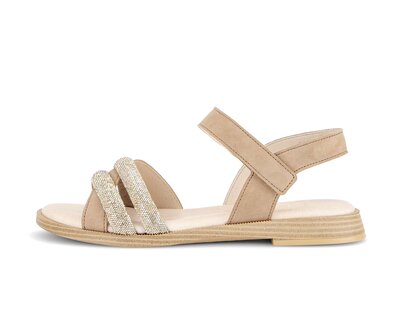 Strappy sandal beige