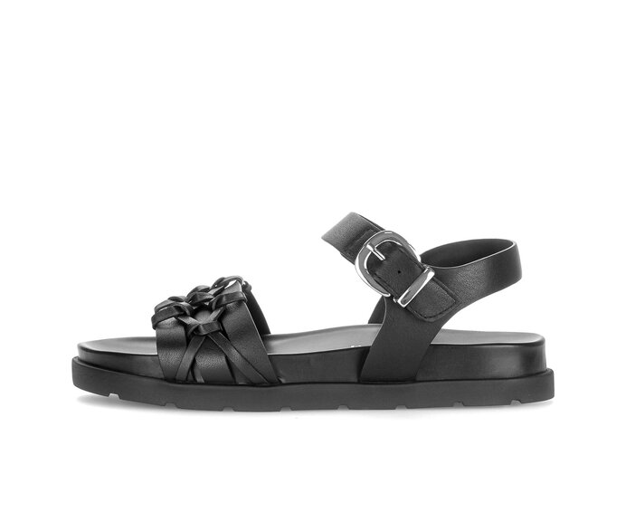 Platform sandal black #0