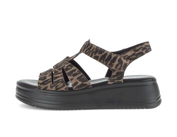 Platform sandal brown