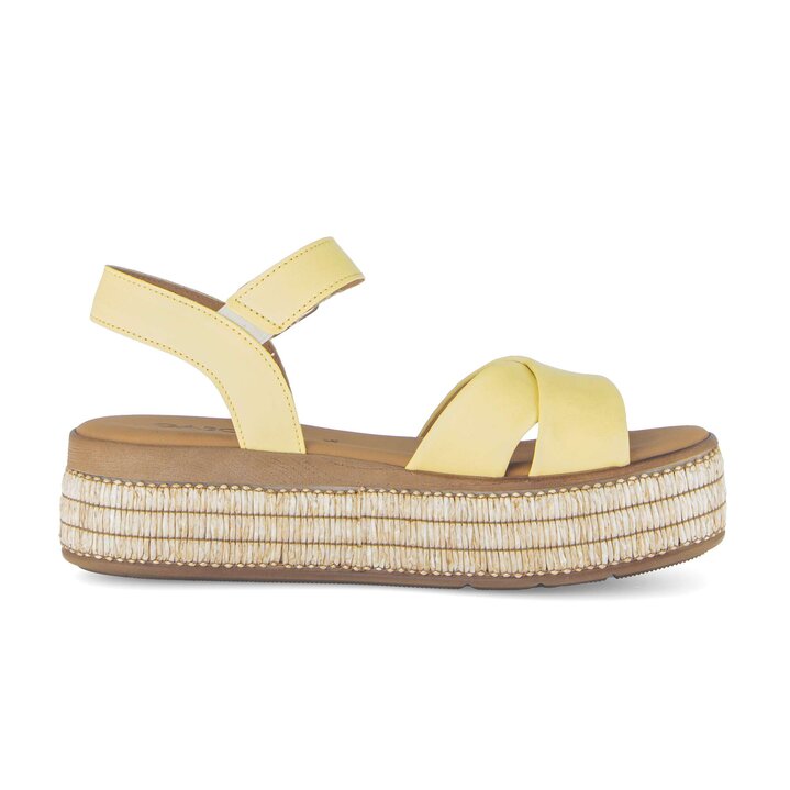Platform sandal yellow #1
