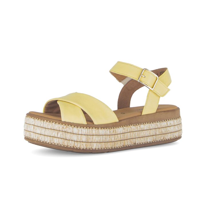 Platform sandal yellow #2
