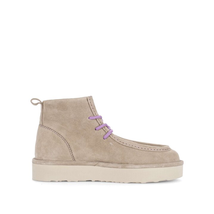 Lace-up shoe beige #1