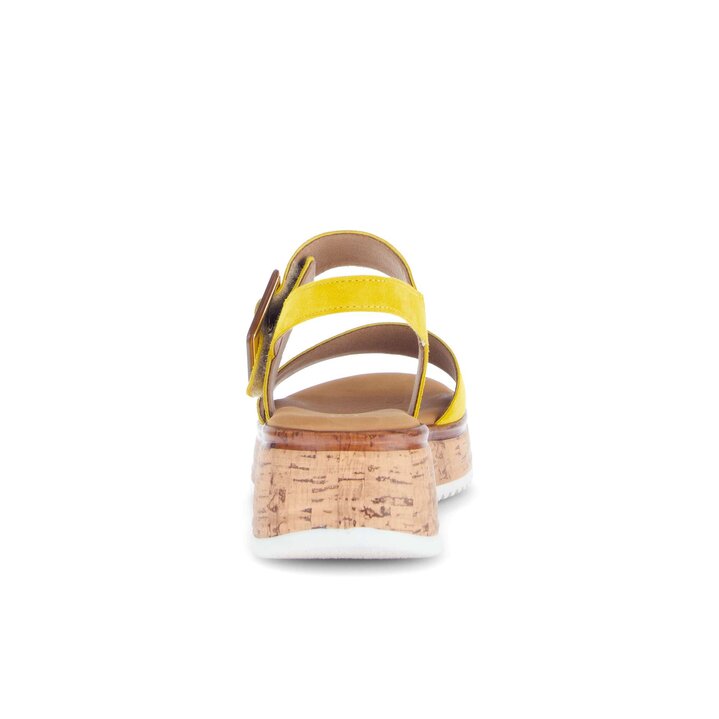 Platform sandal yellow #3