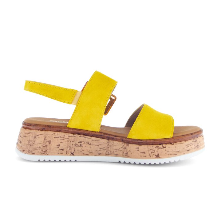 Platform sandal yellow #1