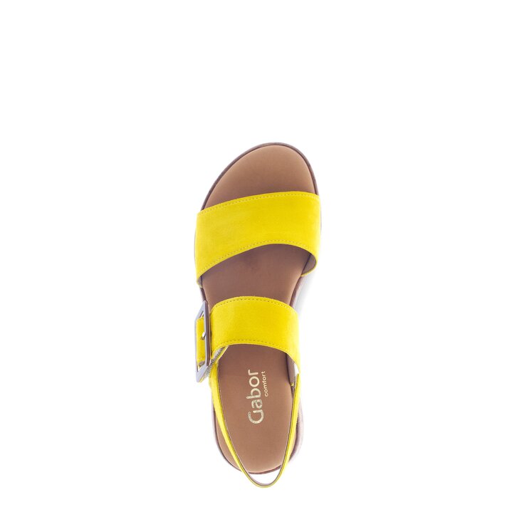 Platform sandal yellow #5