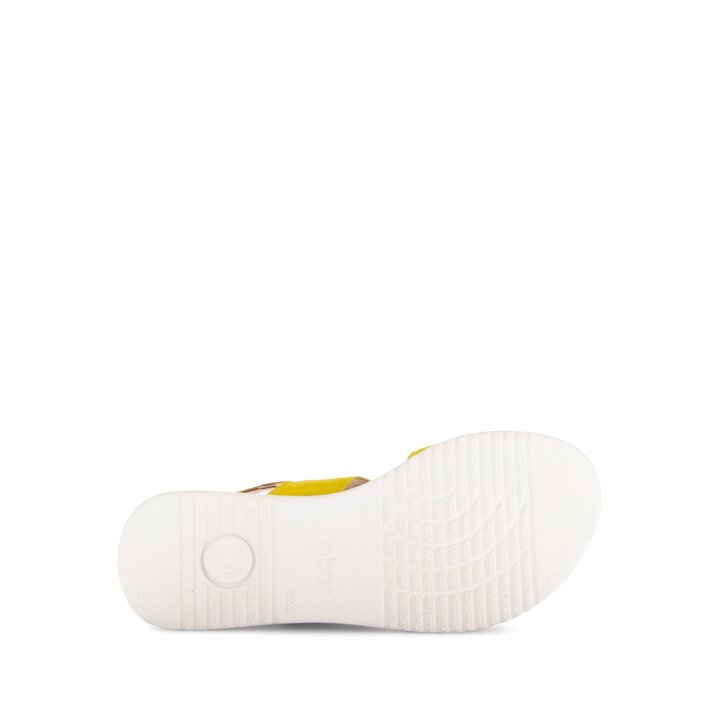 Platform sandal yellow #4