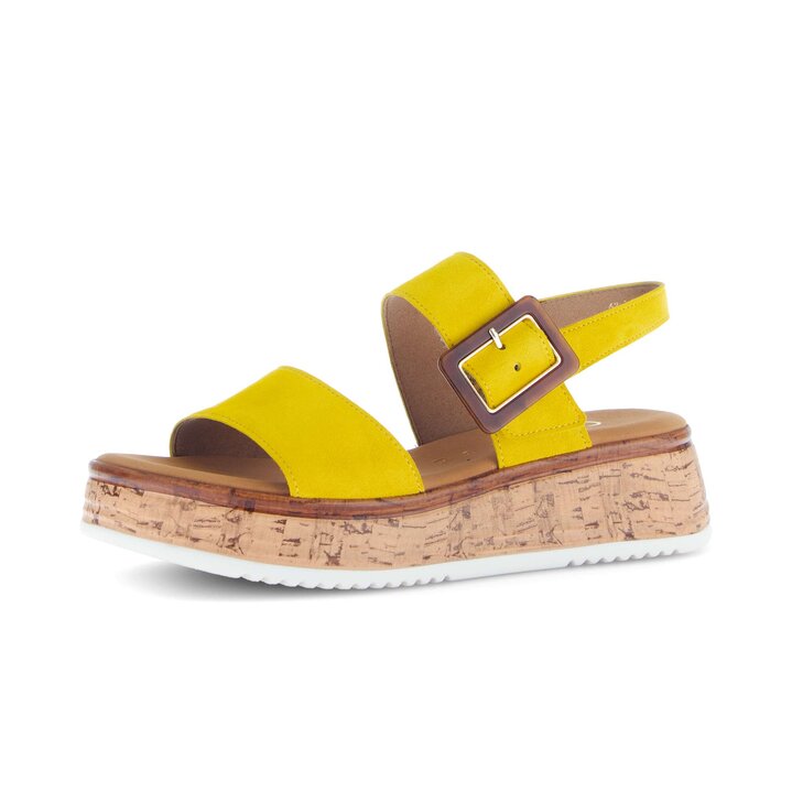 Platform sandal yellow #2