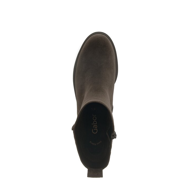 Platform ankle boot brown #5