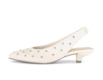 Sling pump beige