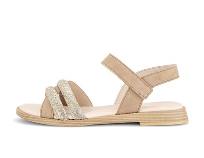 Strappy sandal beige