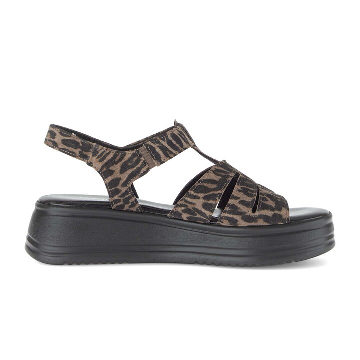 Platform sandal brown #1