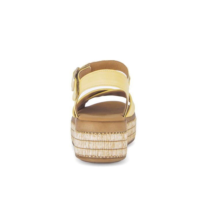 Platform sandal yellow #3