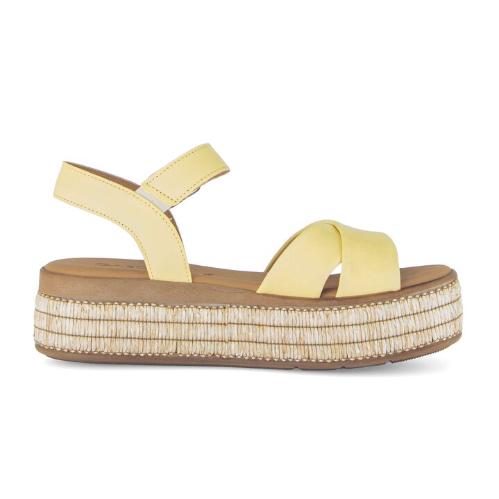 Platform sandal yellow #1
