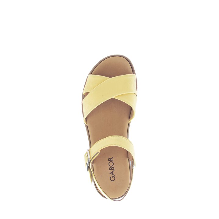 Platform sandal yellow #5