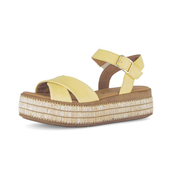 Platform sandal yellow #2