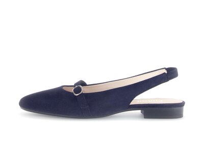 Sling pump blue