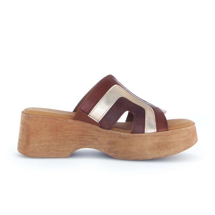Platform sandal beige #1