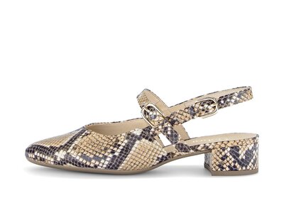 Sling pump beige