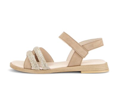 Strappy sandal beige