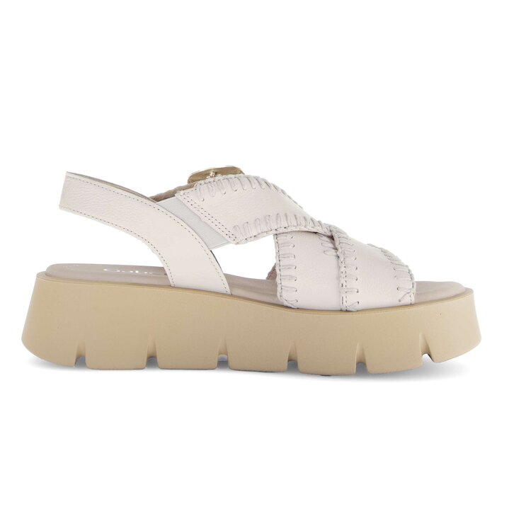 Platform sandal cream #1