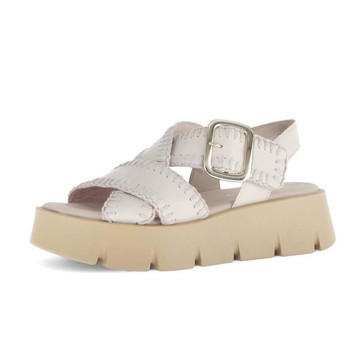 Platform sandal cream #2